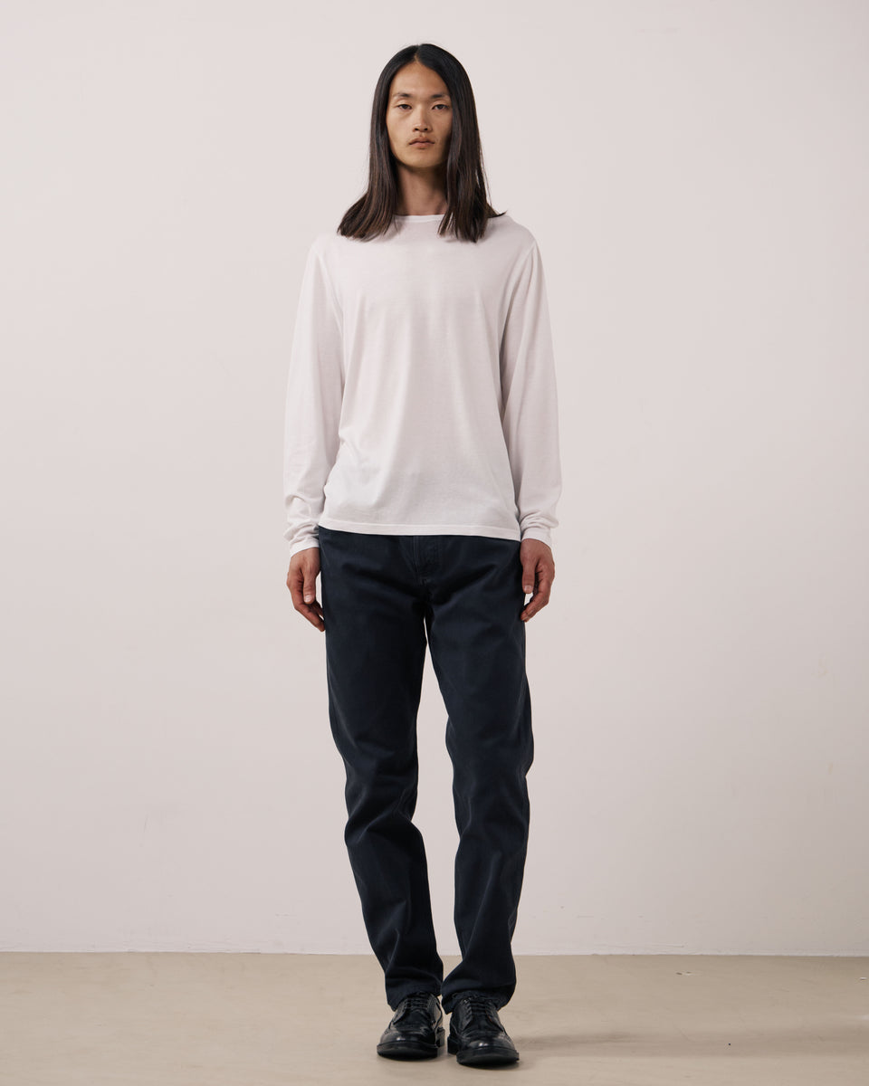 T-shirt Homme en Jersey de Lyocell & Coton Blanc Tee - Image 2