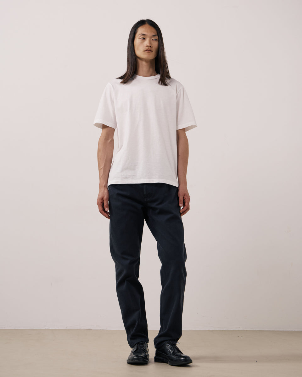Crew Men's White Slub Cotton T-shirt - Image 2