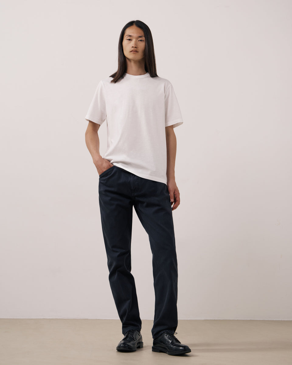 Crew Men's White Slub Cotton T-shirt - Image 3