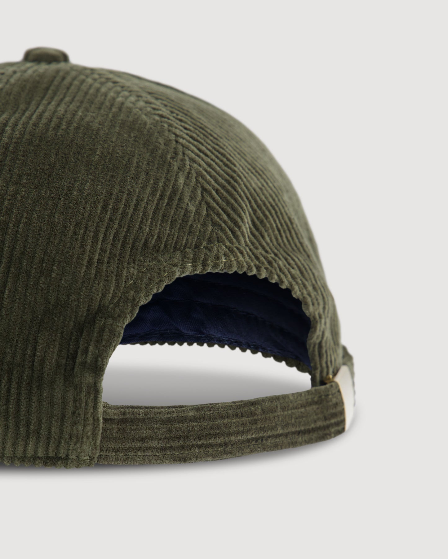 Casquette Homme en Velours Côtelé Vert Olive