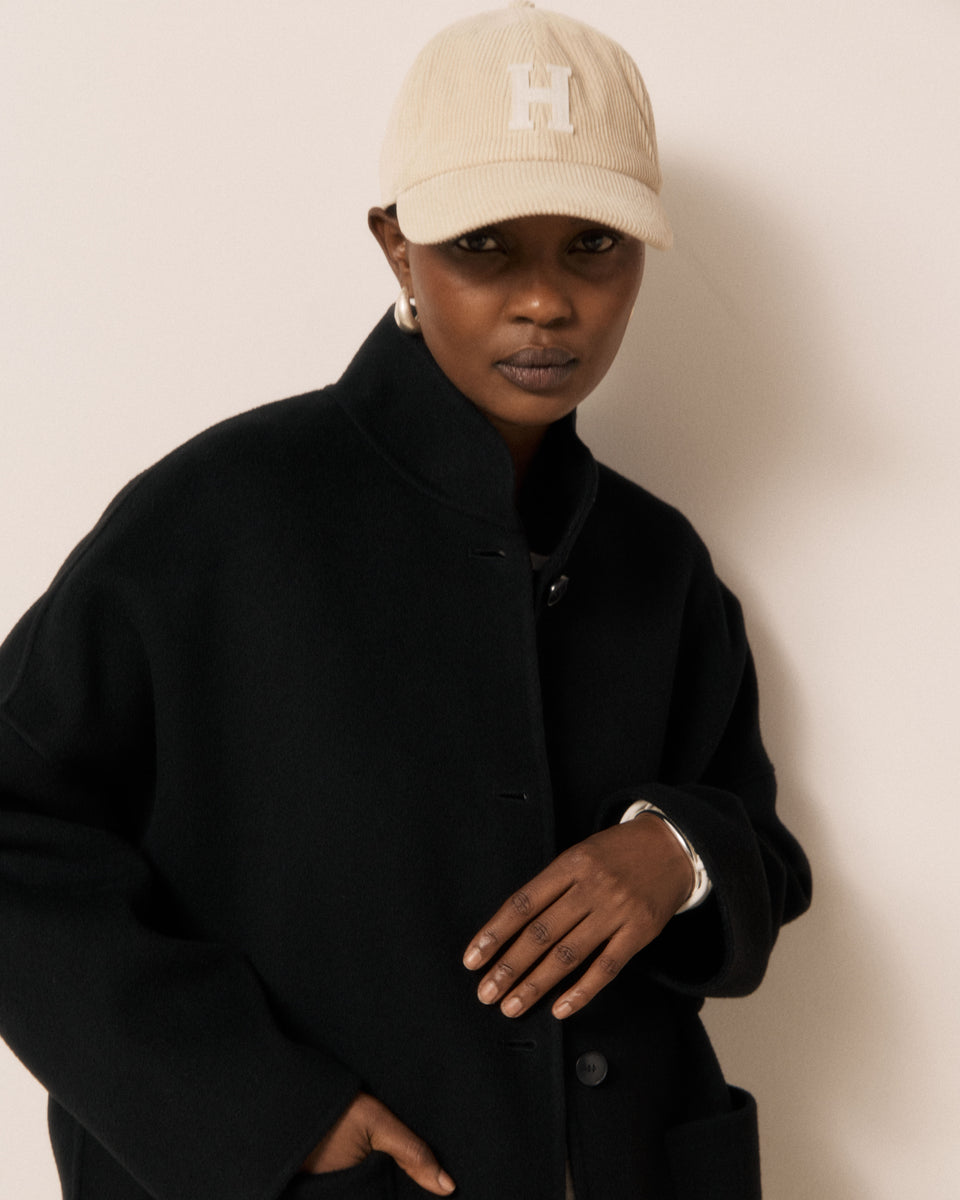Women's Cream Corduroy Cap - Image 2