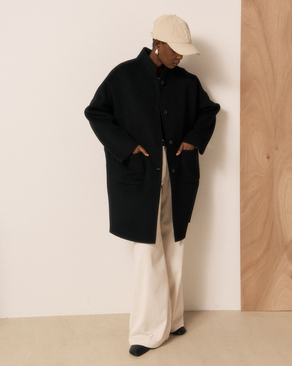 Women's Cream Corduroy Cap - Image 3