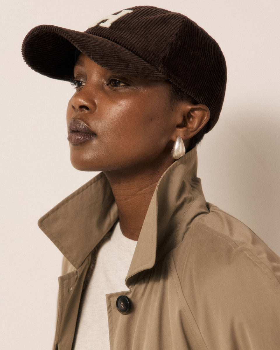 Women's Chocolate Corduroy Cap - Image 3
