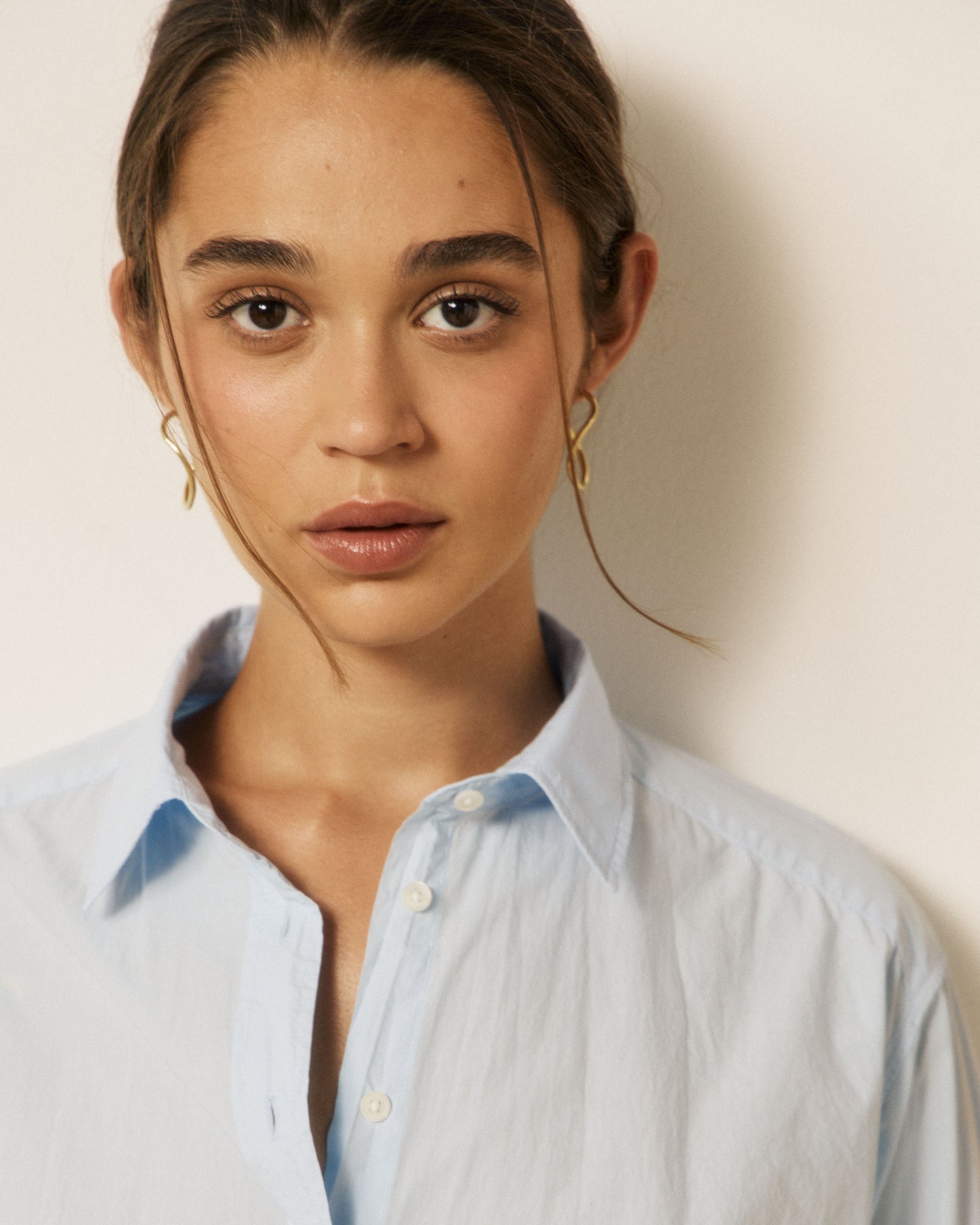 Chemise Femme en Popeline Bleu Ciel Choice