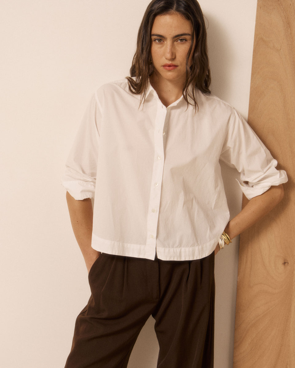 Chemise Femme en Popeline Blanc Clove - Image 2