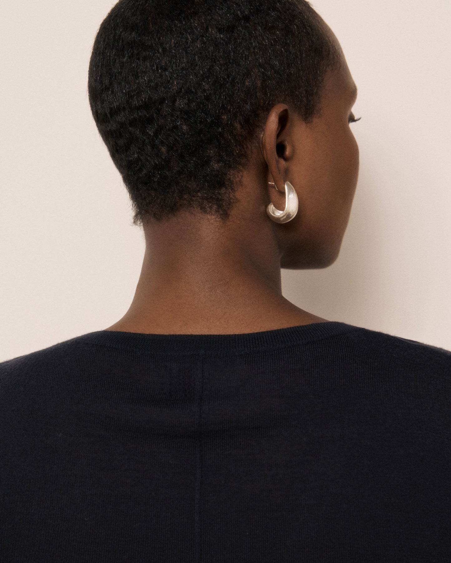 Pull Femme en Laine Mérinos Bleu Marine Miary