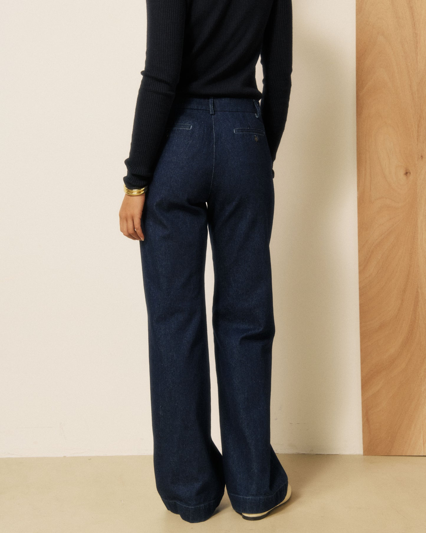 Pantalon Femme en Denim Bleu Indigo Pandore