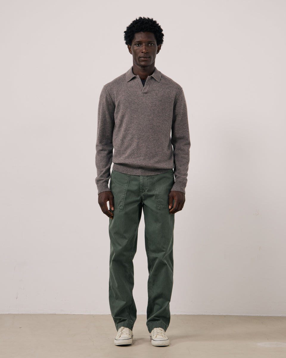 Pull Homme en Laine & Cachemire Nut Cashmere Polo - Image 2