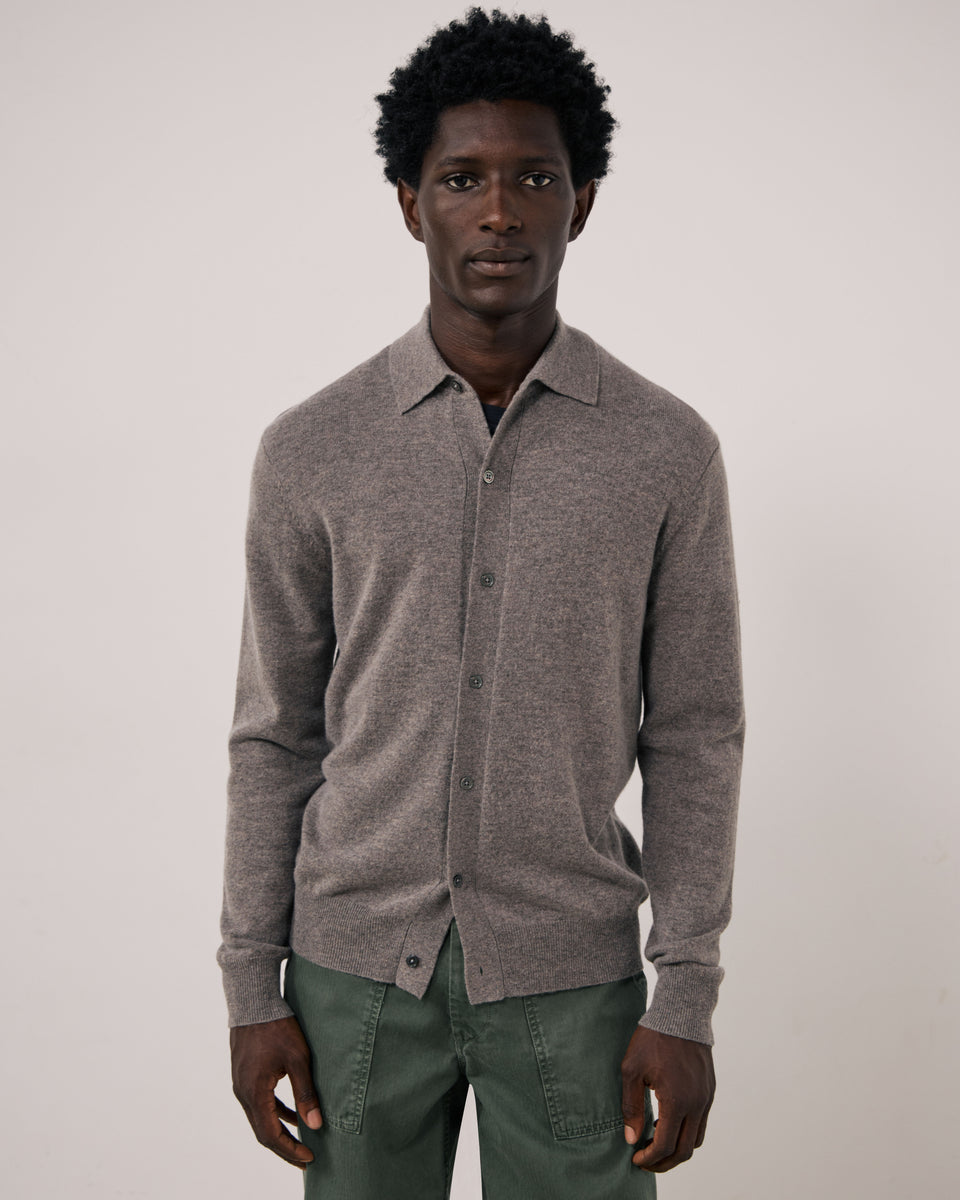 Pull Homme en Laine & Cachemire Nut Cashmere Polo - Image principale