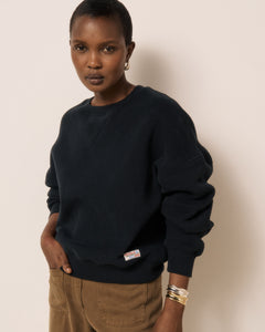 Sweatshirt Femme en Molleton Noir Tagada