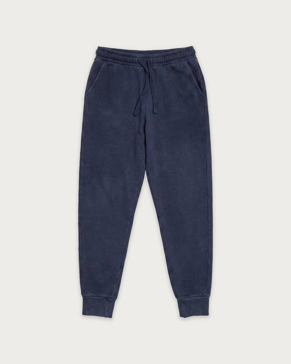 Pantalon Garçon en Molleton Bleu Nuit Light - Image principale