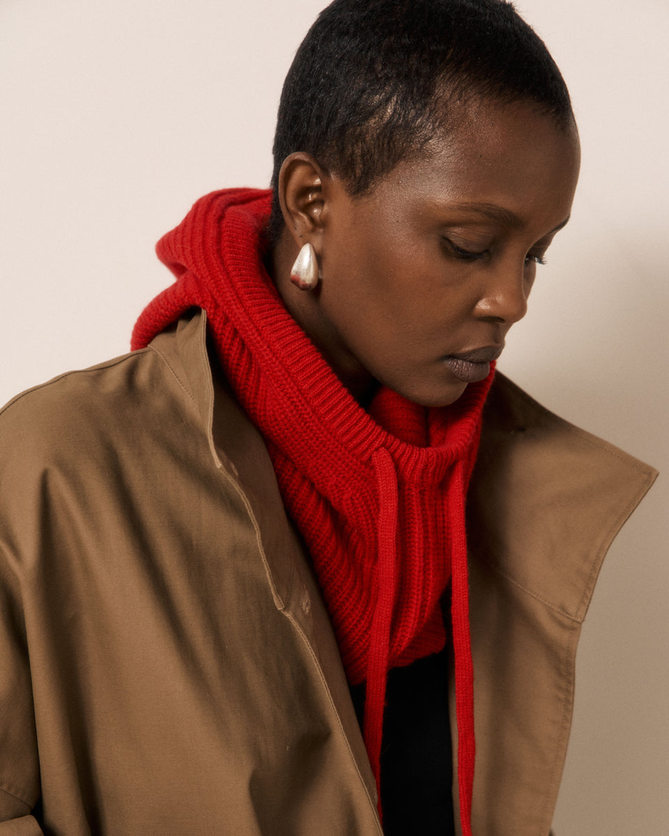 Cagoule Femme en Laine & Cachemire Rubis Meysie - Image 2