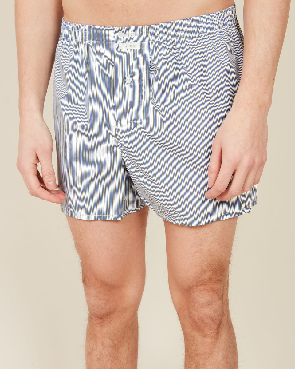 Caleçon homme rayé en coton - Image 3