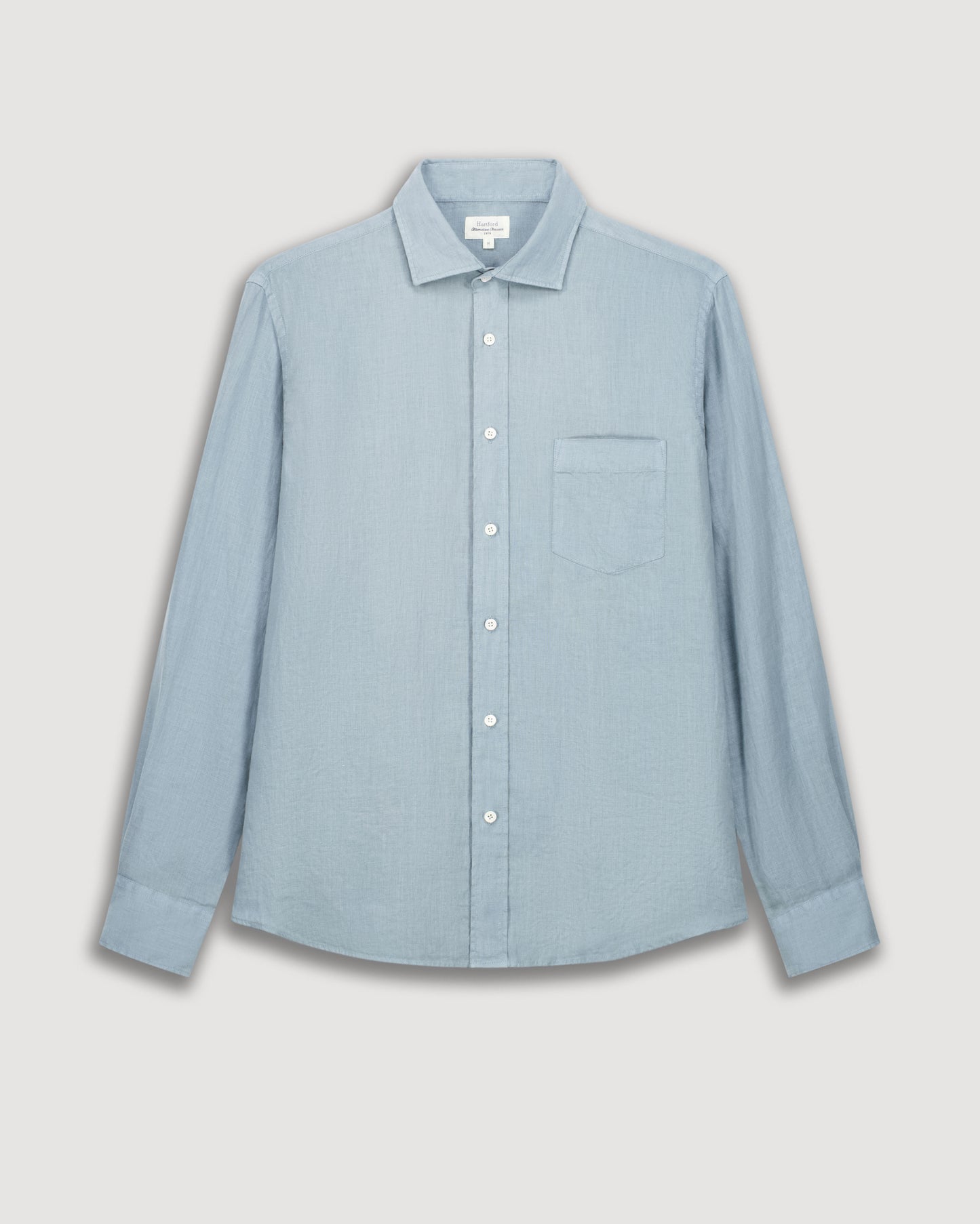 Chemise Homme en Lin Vert Celadon Paul