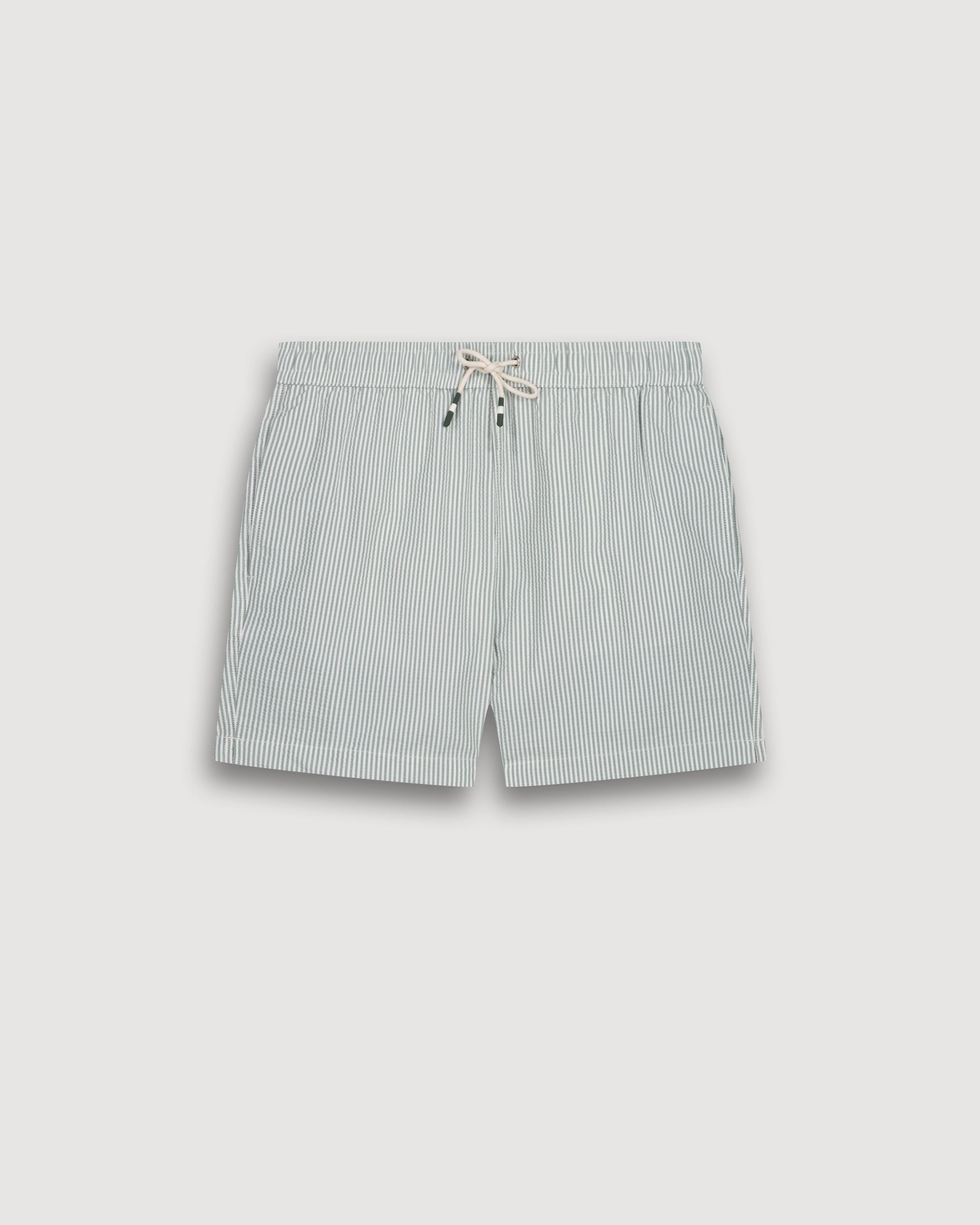 Maillot Homme Seersucker Vert Militaire Swim