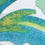 Herenzwemkleding met palmboomprint Groen Swim