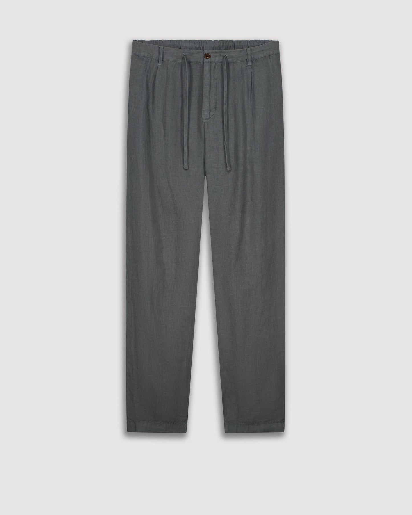 Pantaloni da uomo in lino verde eucalipto Tanker