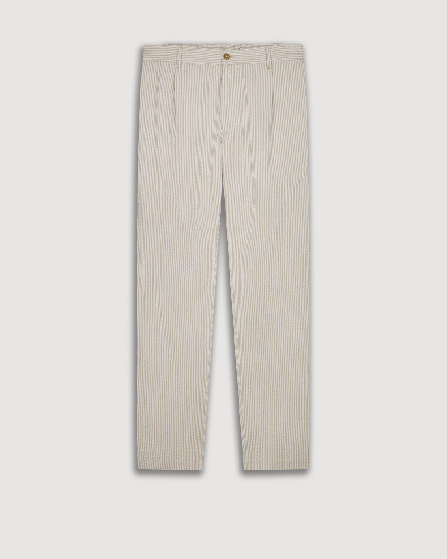 Tanker Men's Beige Seersucker Pants