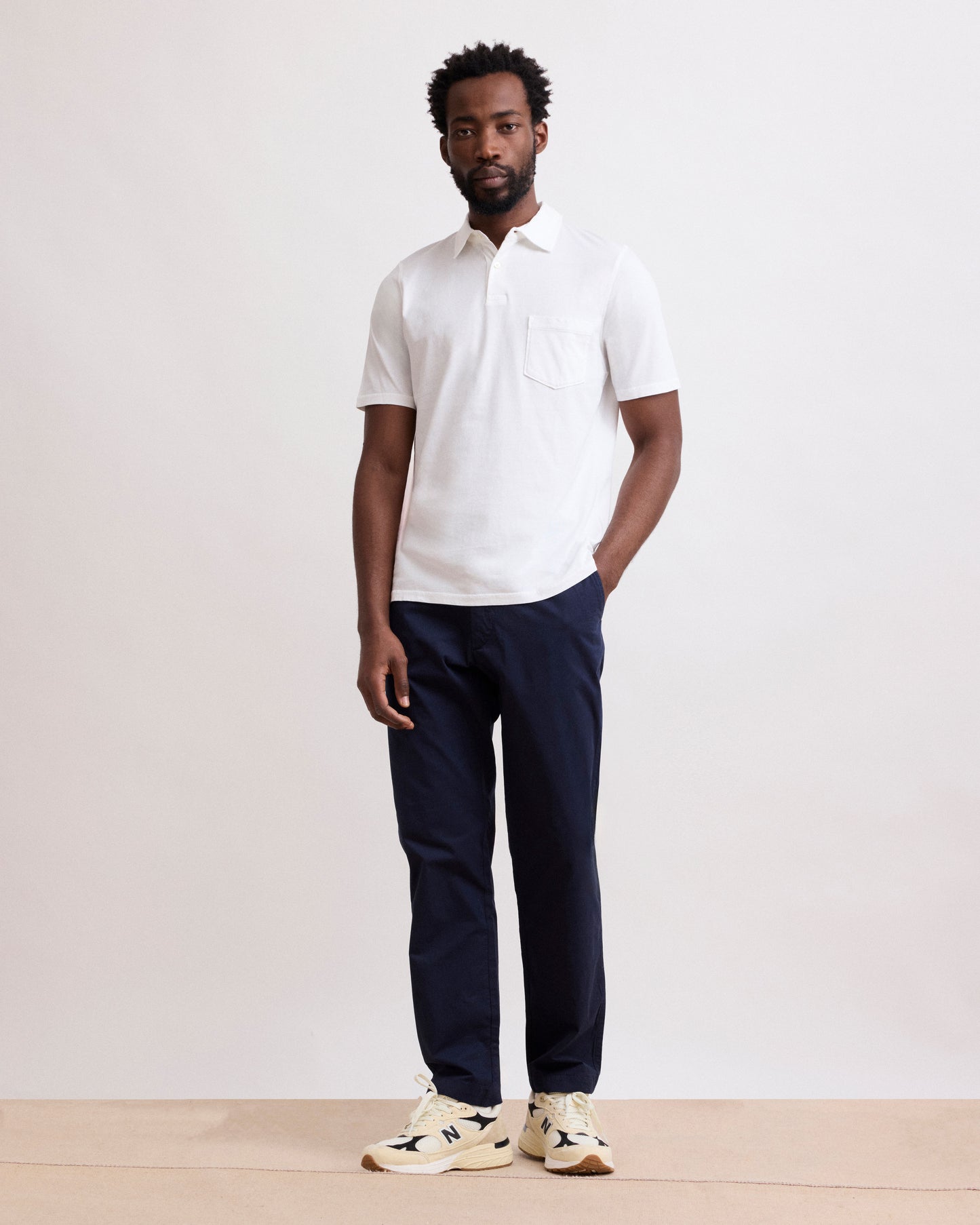 Pantaloni da uomo in Chino Leggero blu navy Tyron