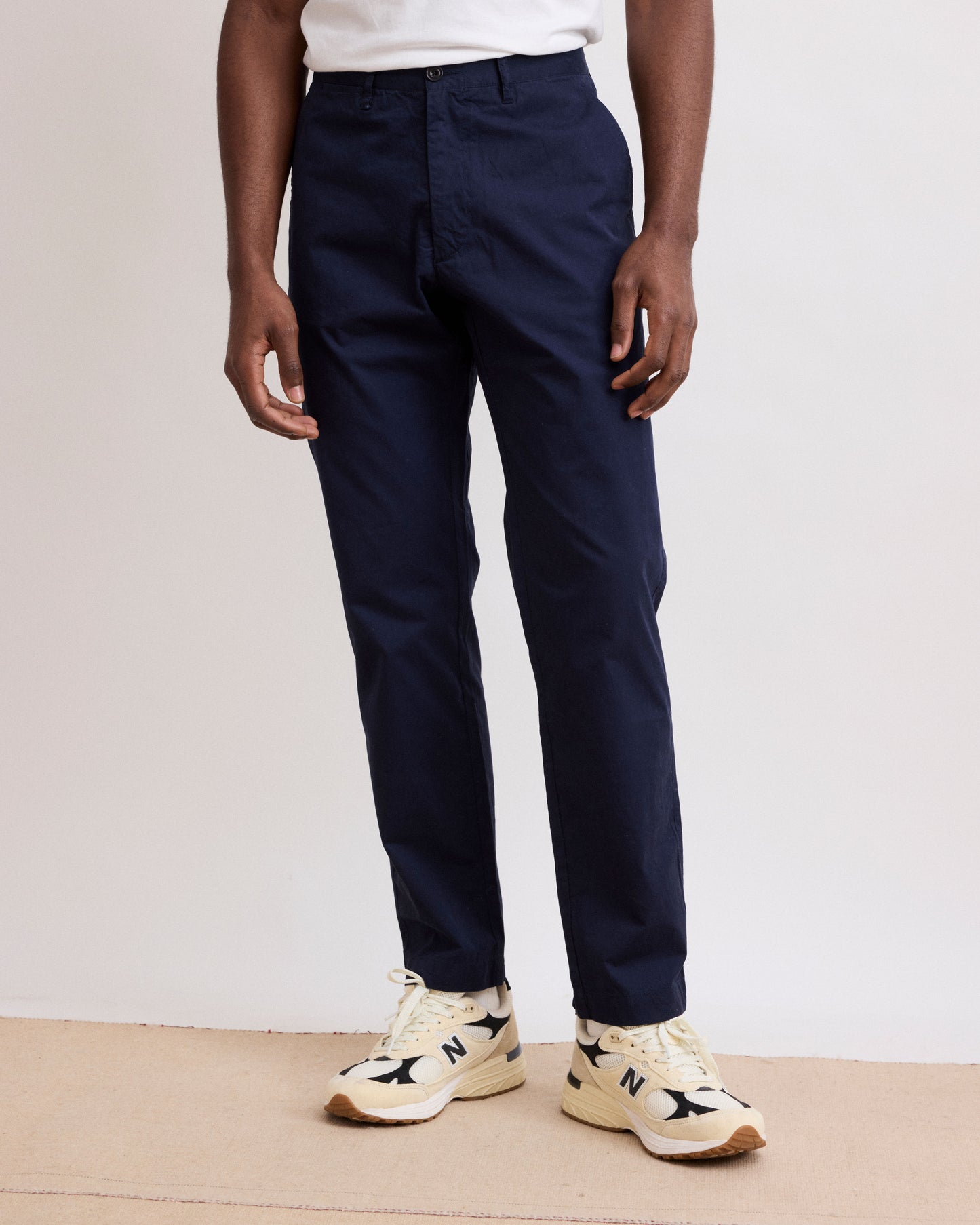 Pantaloni da uomo in Chino Leggero blu navy Tyron