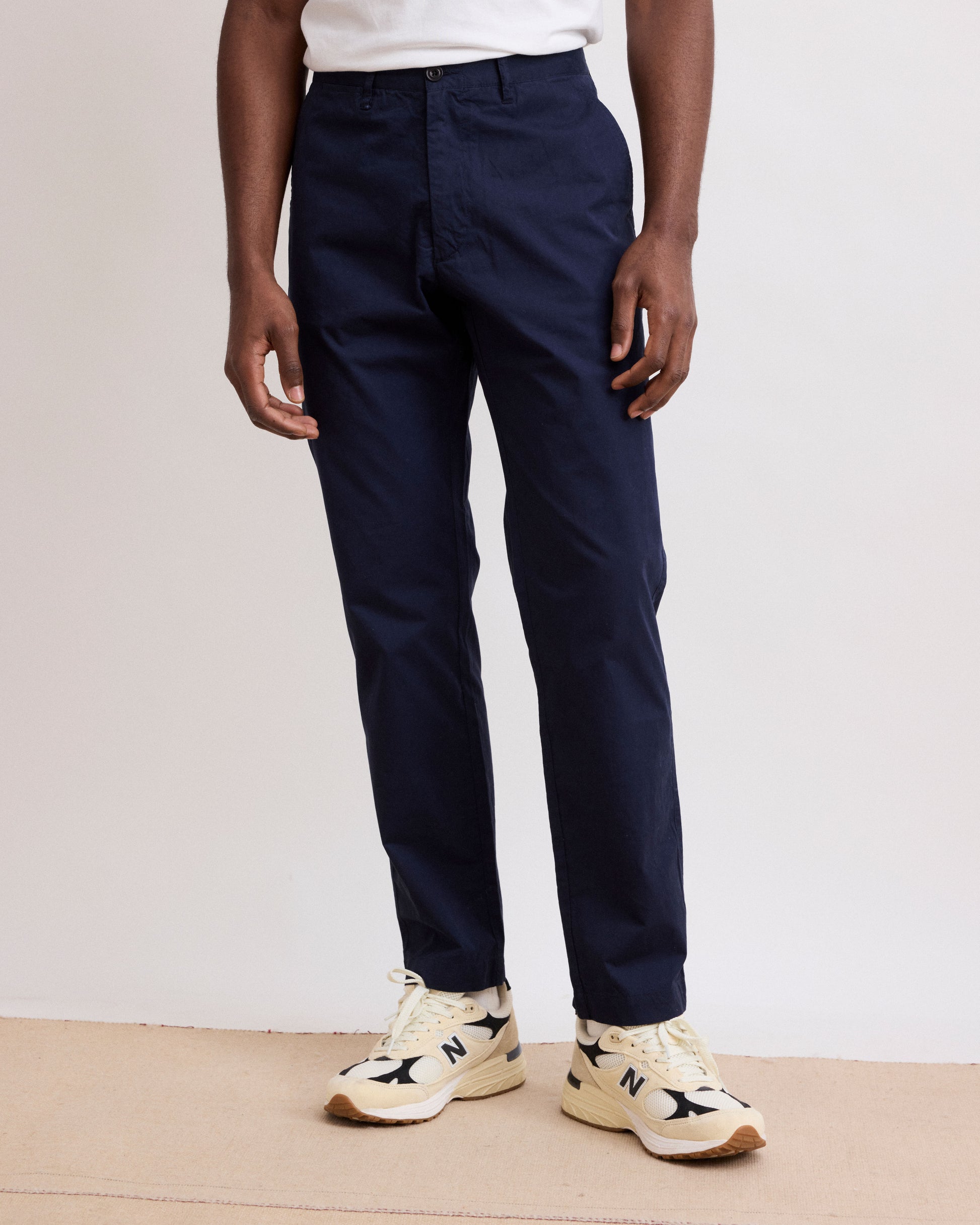 Pantaloni da uomo in Chino Leggero blu navy Tyron