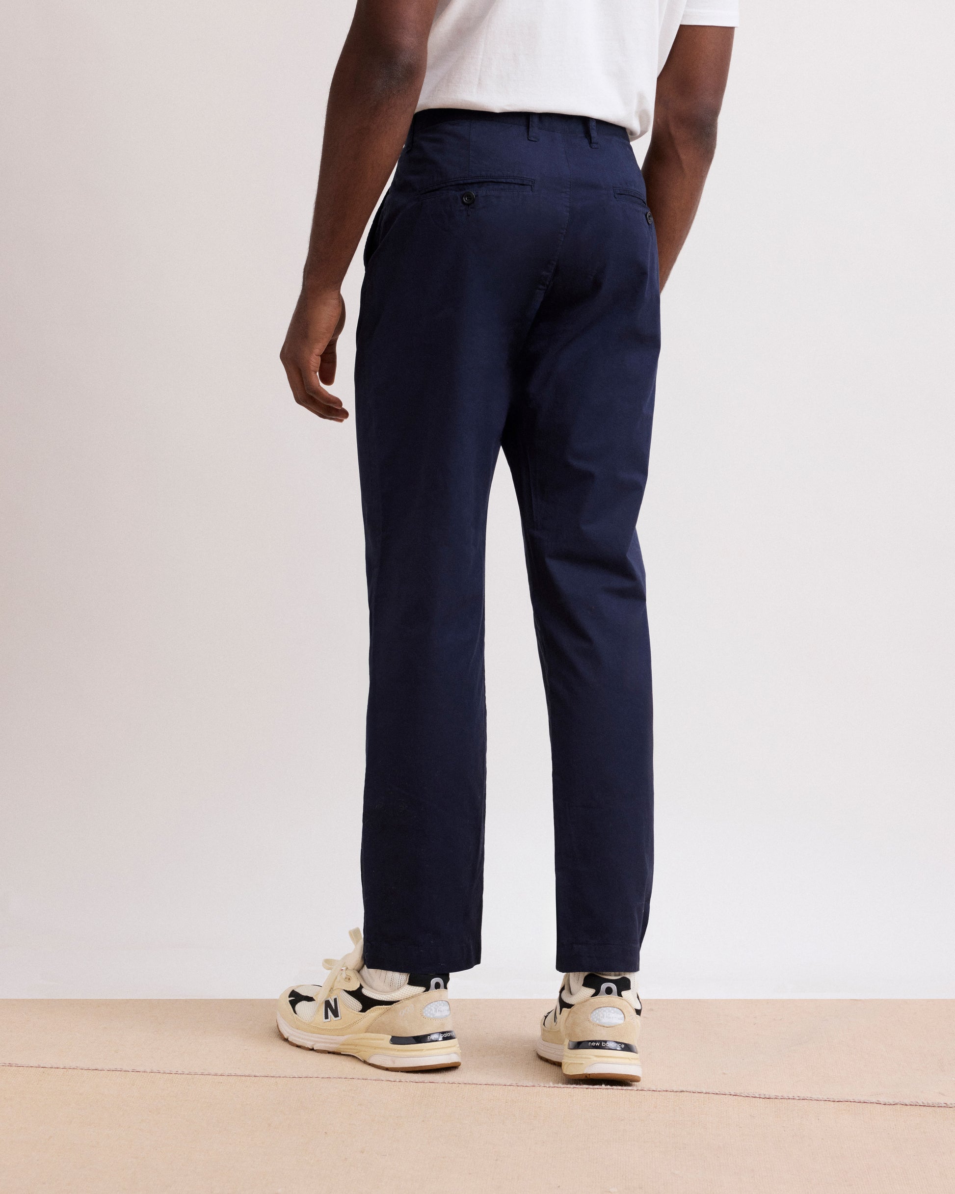 Pantaloni da uomo in Chino Leggero blu navy Tyron
