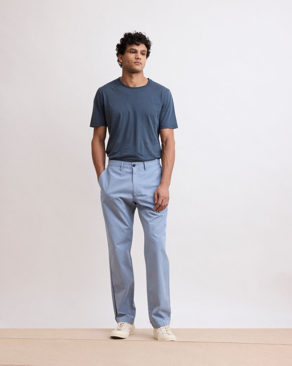 Lichtgewicht Chino-broek voor heren in marineblauwgrijs Tyron - Image principale