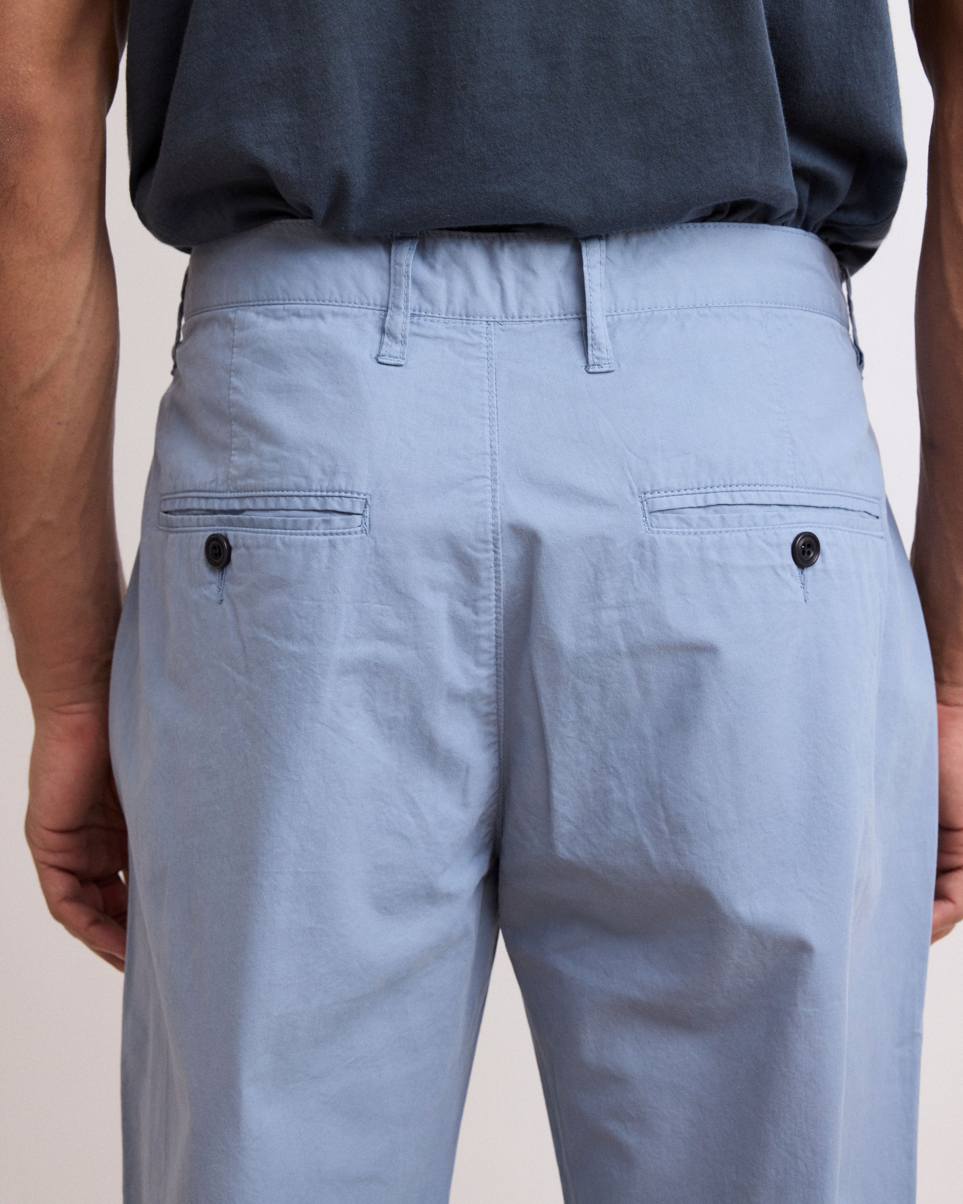 Lichtgewicht Chino-broek voor heren in marineblauwgrijs Tyron