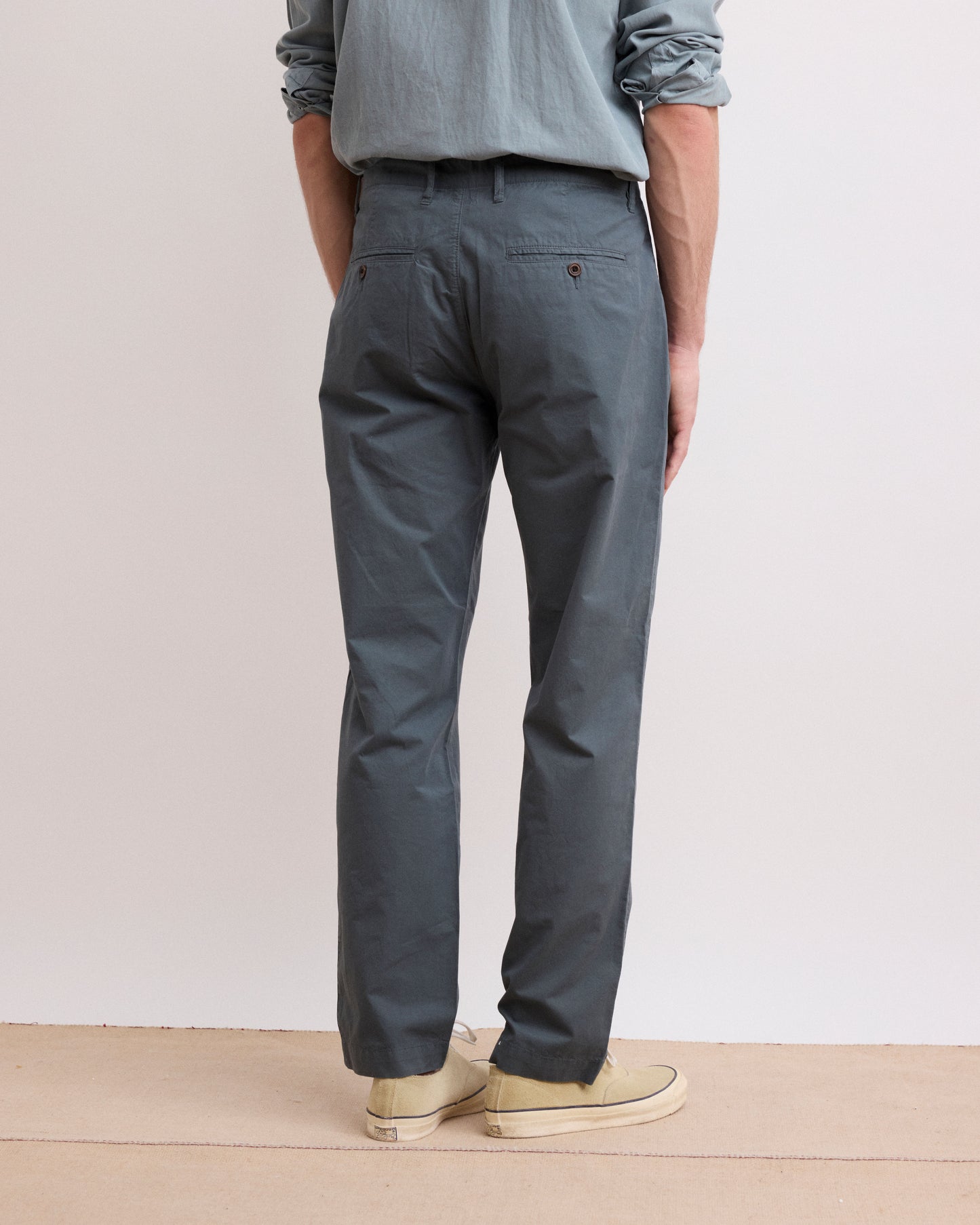 Pantaloni da uomo in Chino Leggero verde eucalipto Tyron