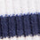 Dames T-shirt van geribd katoen met strepen in ecru en marineblauw Teofila