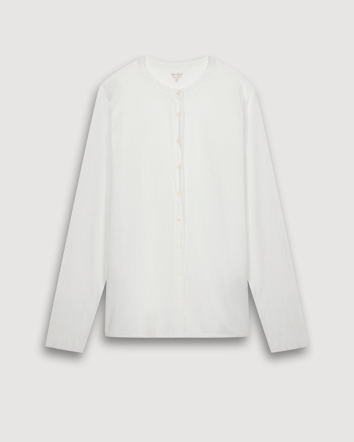 Camicia da donna in Cotone Bi-Materiale bianco Taha
