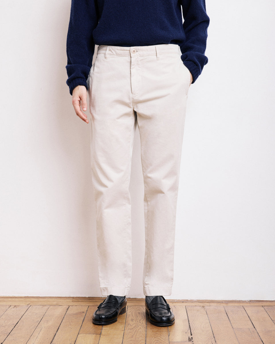 Pantalon Homme en Chino Craie Tex - Image alternative