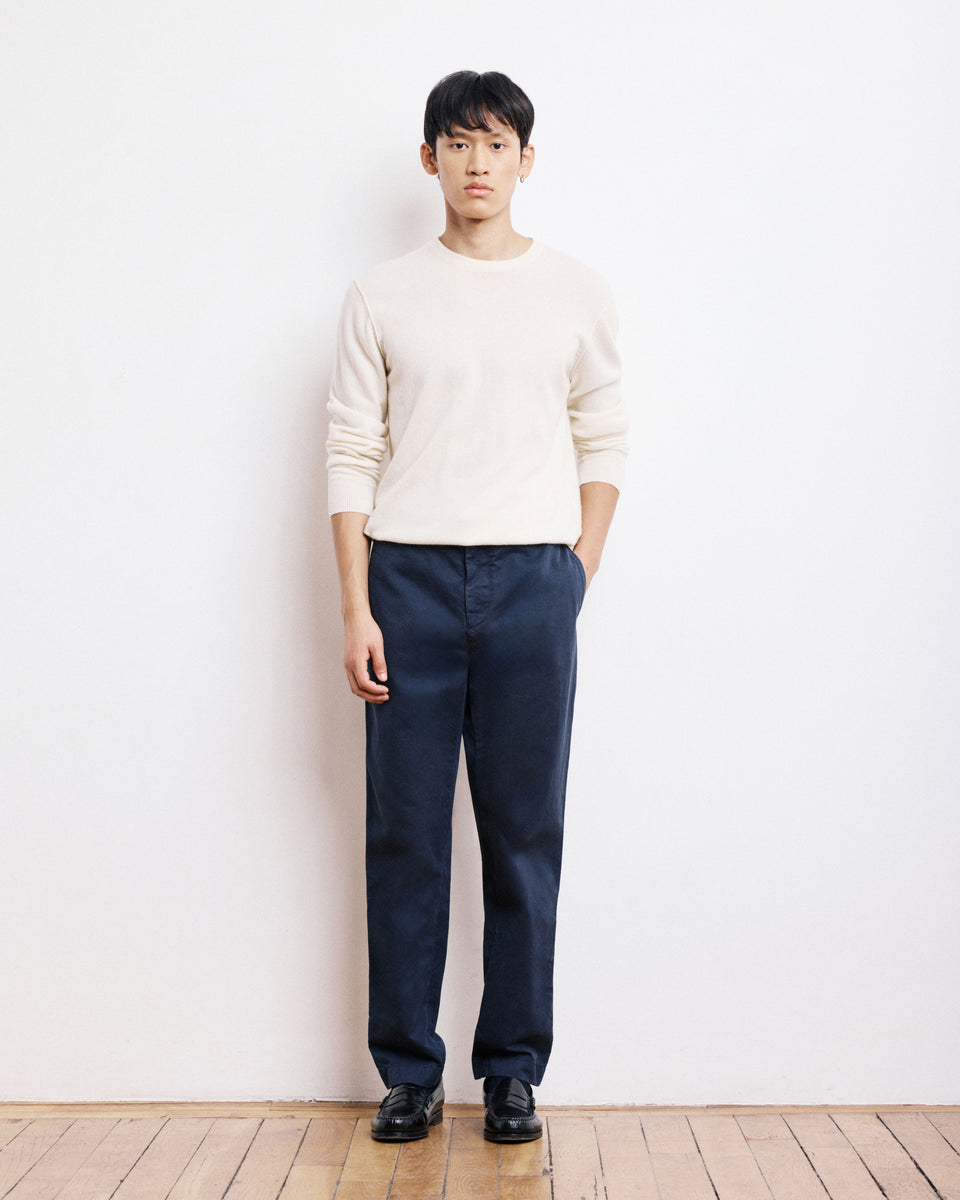 Pantalon Homme en Chino Bleu Marine Tex - Image principale