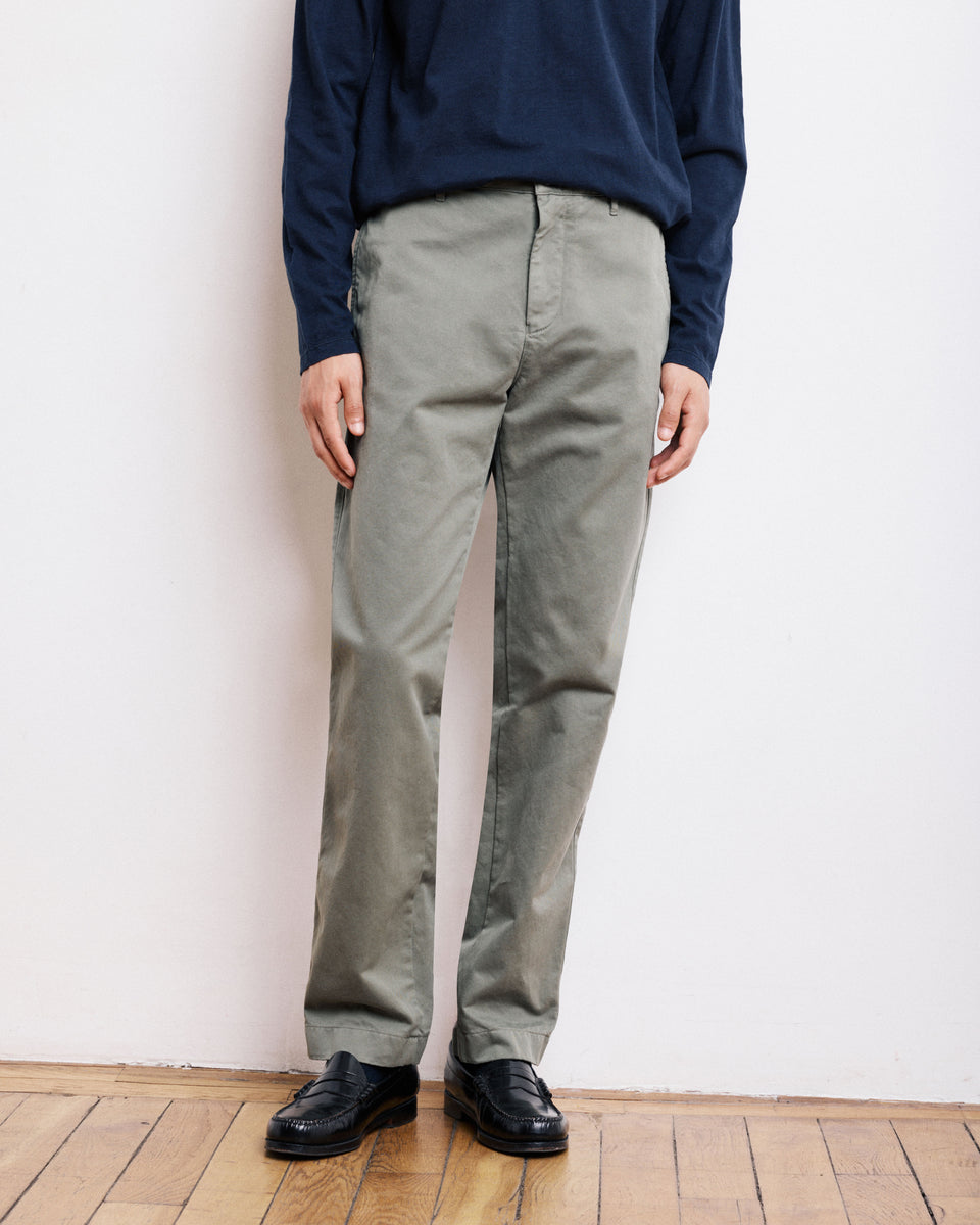 Pantaloni da uomo in Chino verde militare Tex - Image alternative
