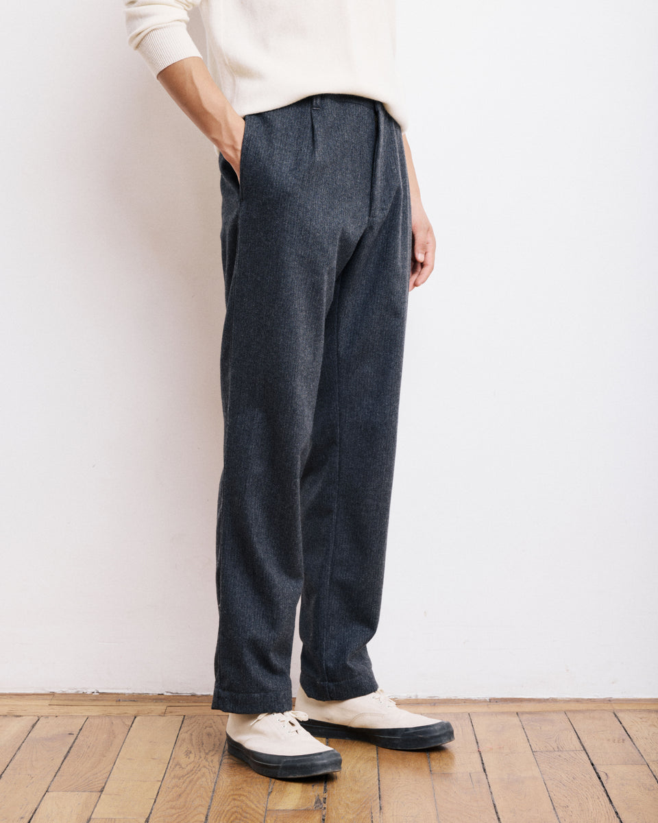 Hose für Herren aus grau gestreiftem Flanell Tanker - Image 3