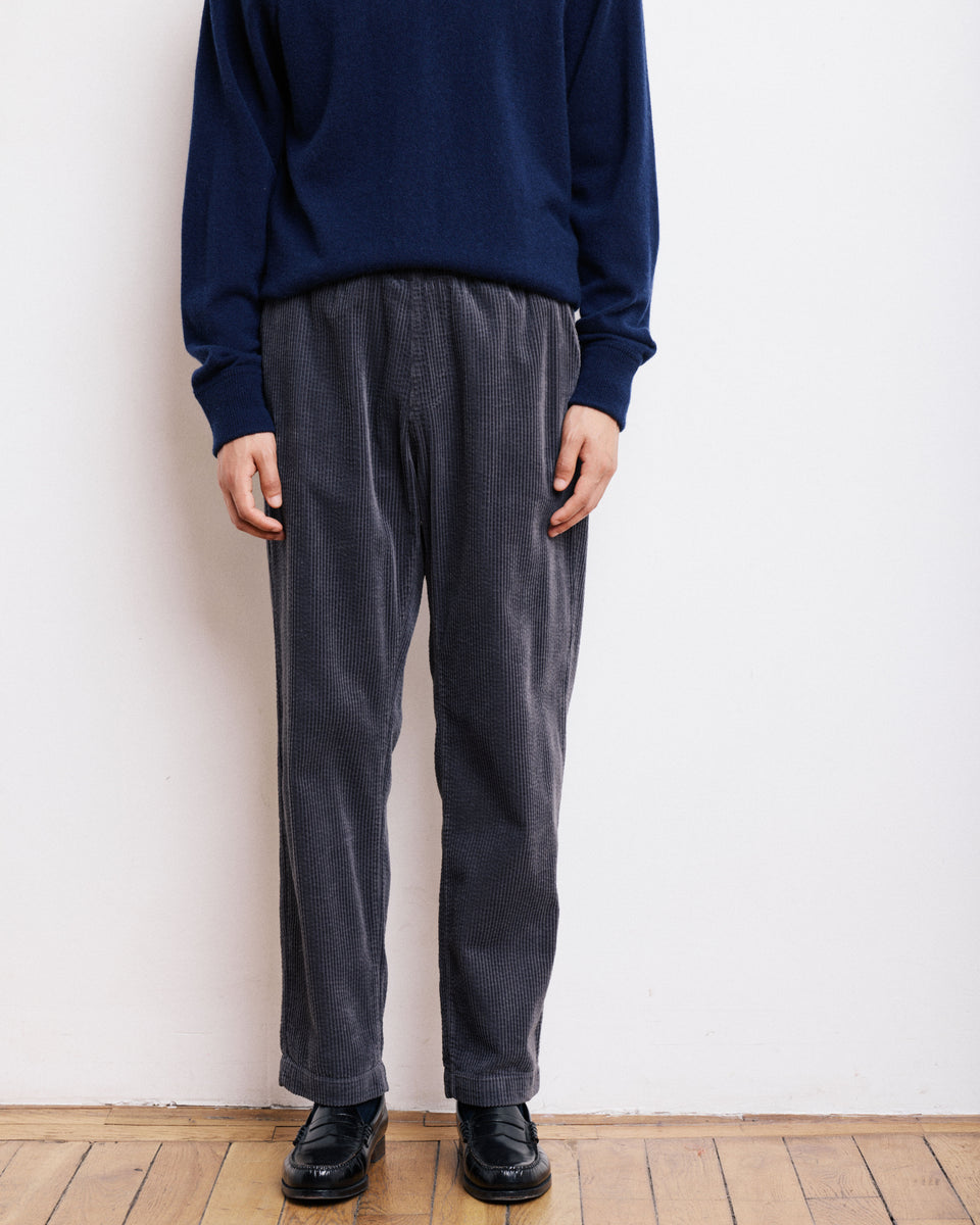 Pantalones Hombre de pana Seersucker Joggy de carbono - Image alternative