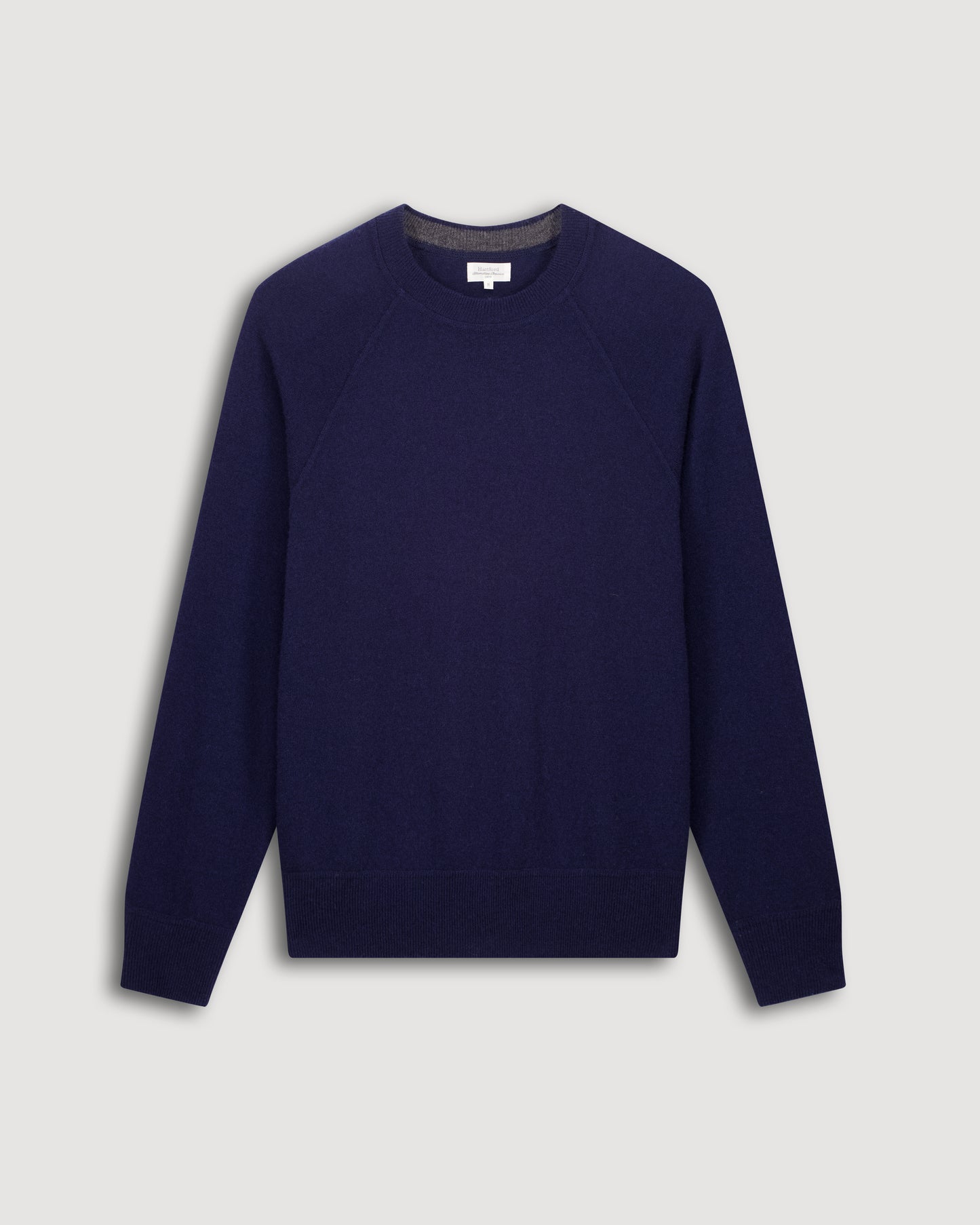 Pull Col Rond Homme en Laine & Cachemire Bleu Marine