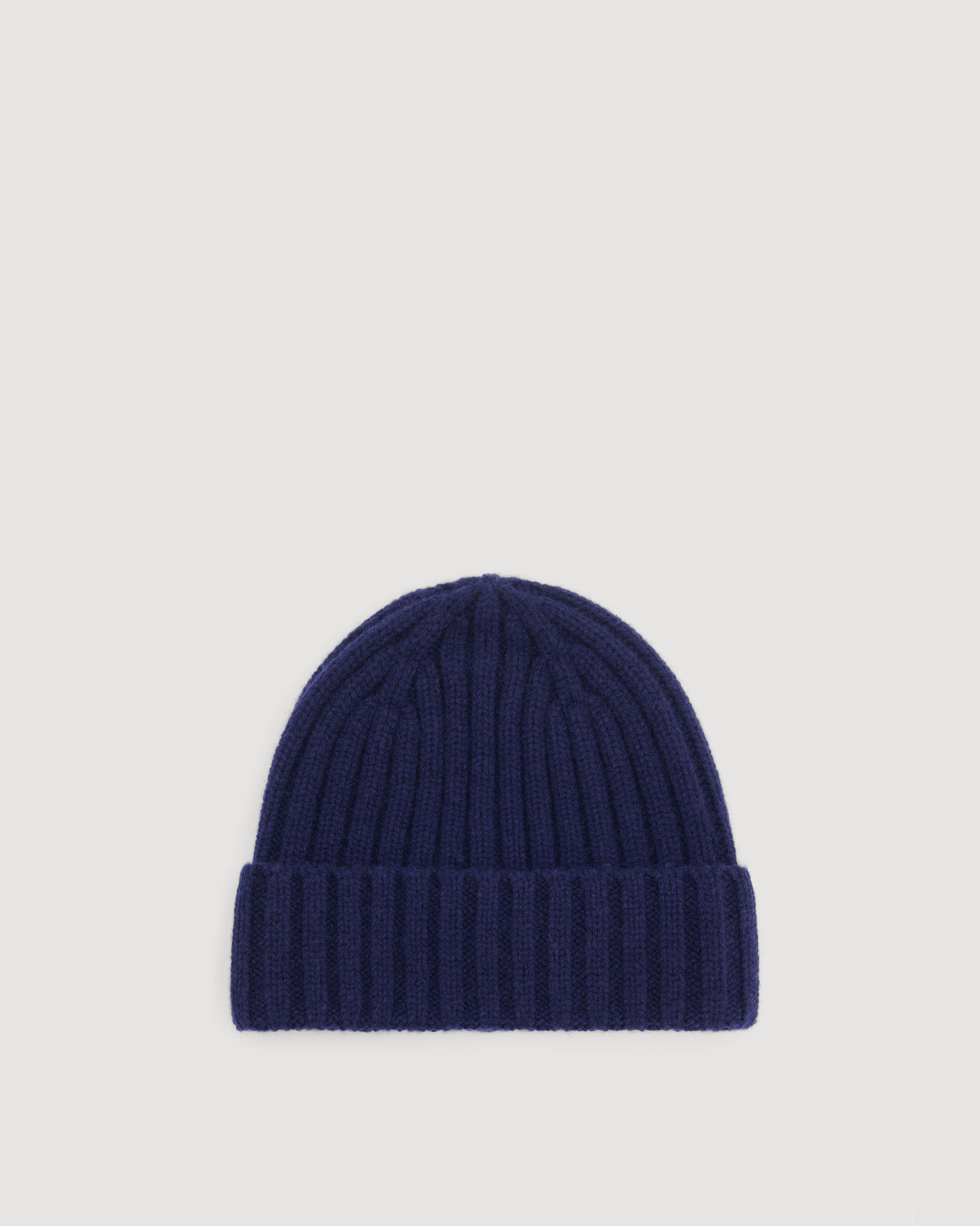 Bonnet Homme en Laine & Cachemire Bleu Marine