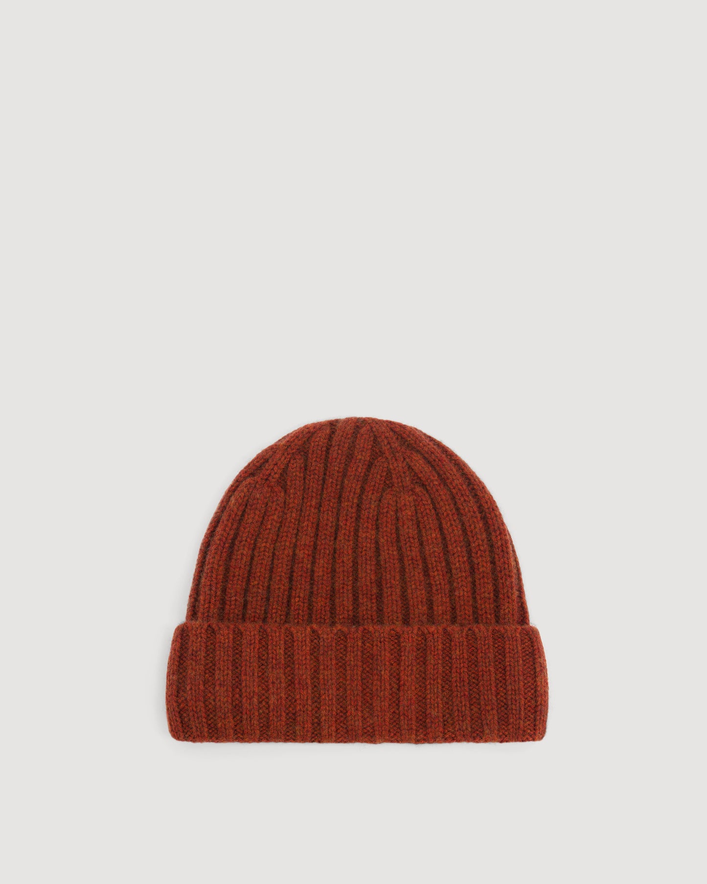 Bonnet Homme en Laine & Cachemire Rouge