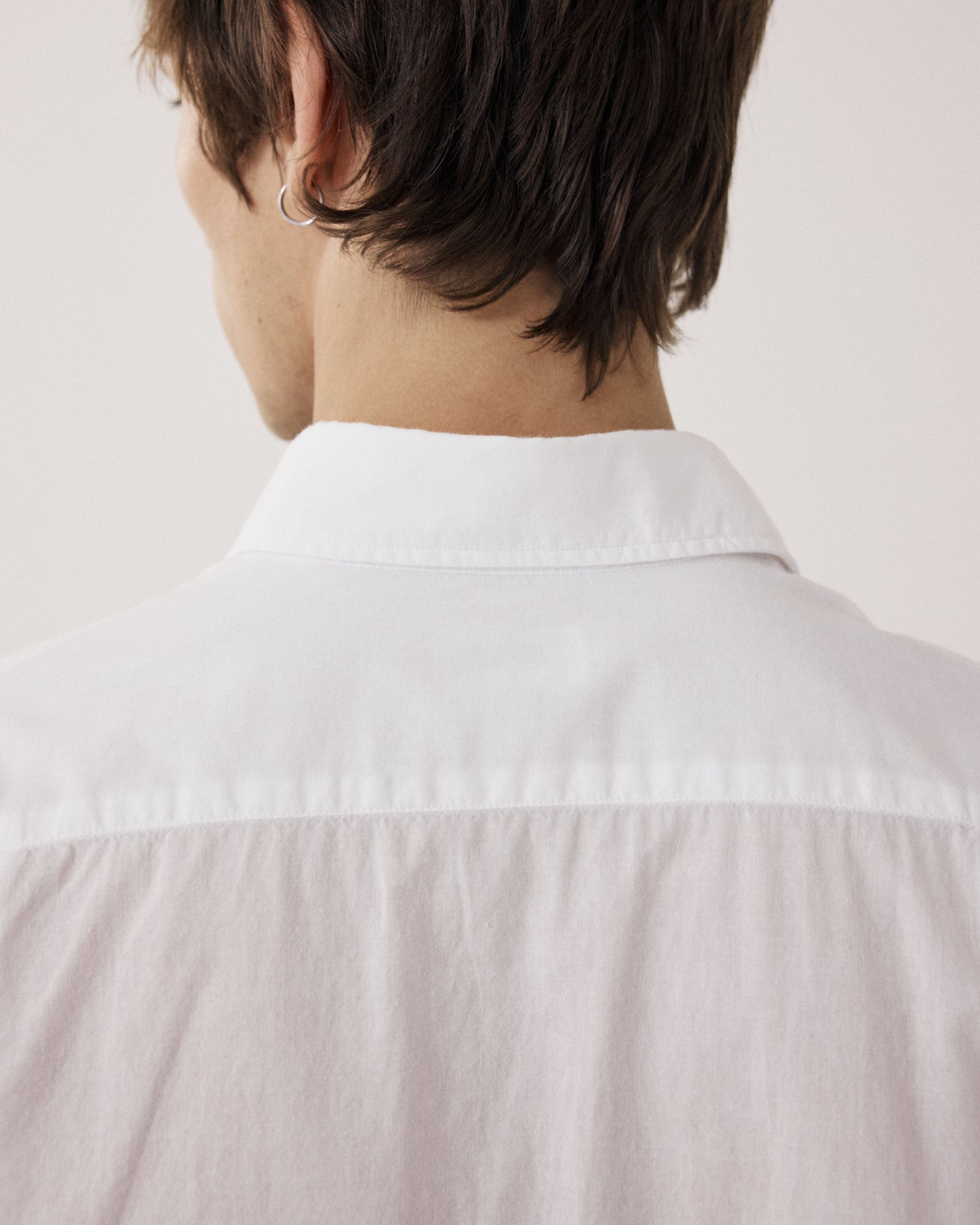 Chemise Homme en Voile de Coton Blanc Paul