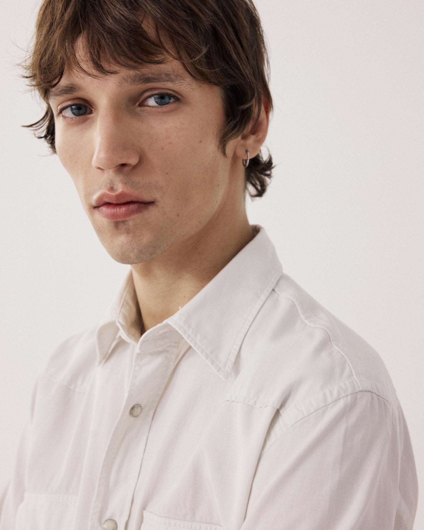 Chemise Homme en Tencel & Coton Ecru Phoenix