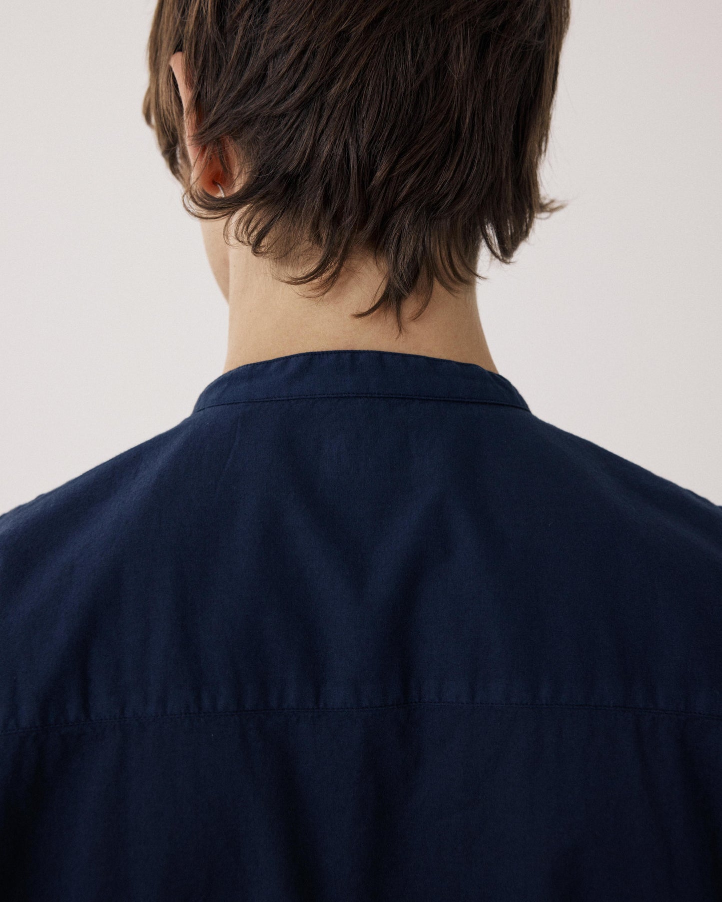 Men's Navy Blue Cotton Voile Shirt Faldo BF08002-59