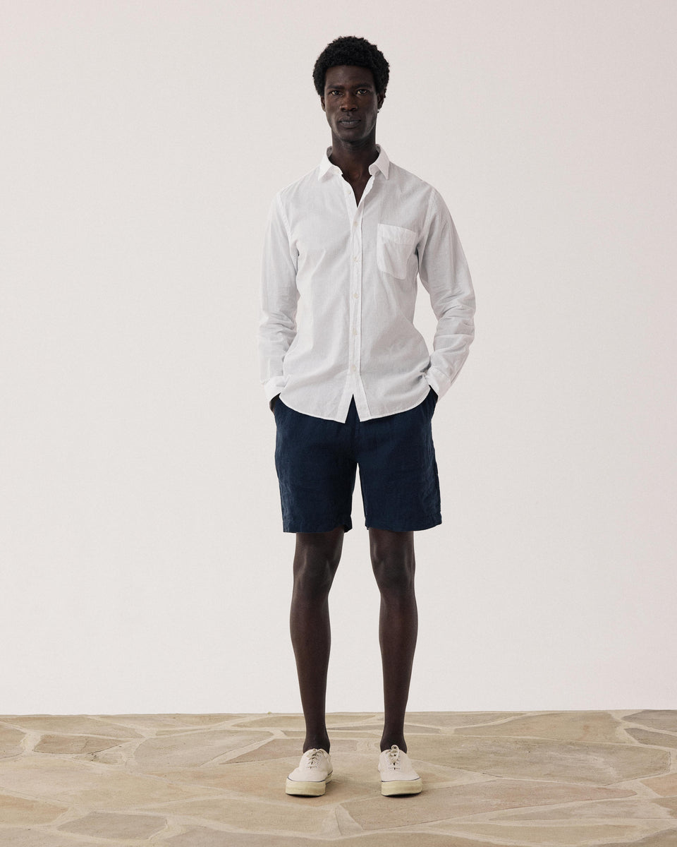 Chemise Homme en Voile de Coton Blanc Storm - Image alternative