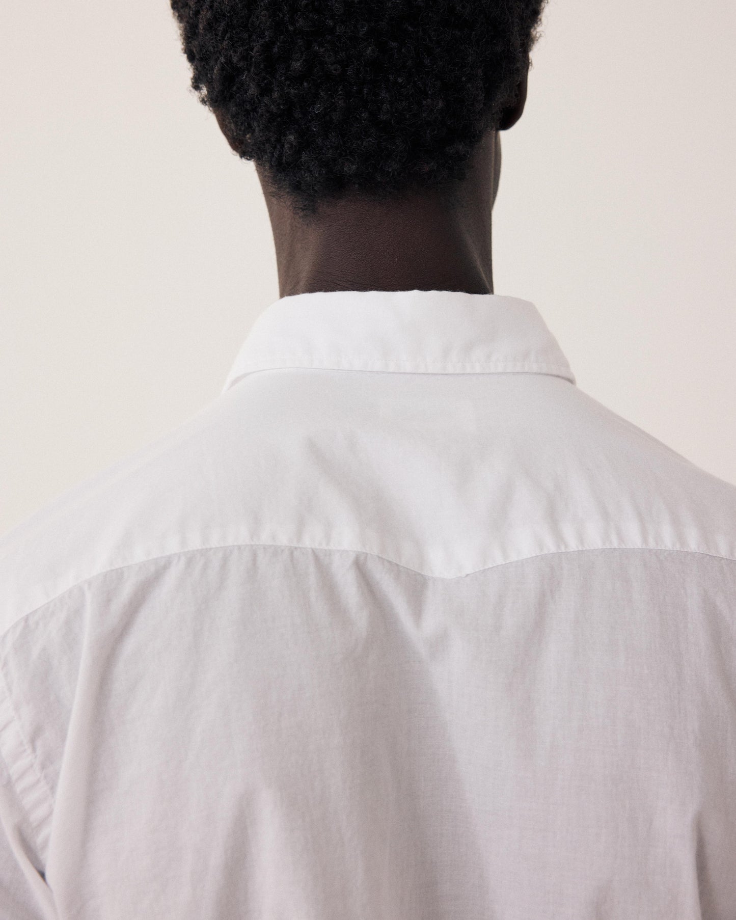 Chemise Homme en Voile de Coton Blanc Storm