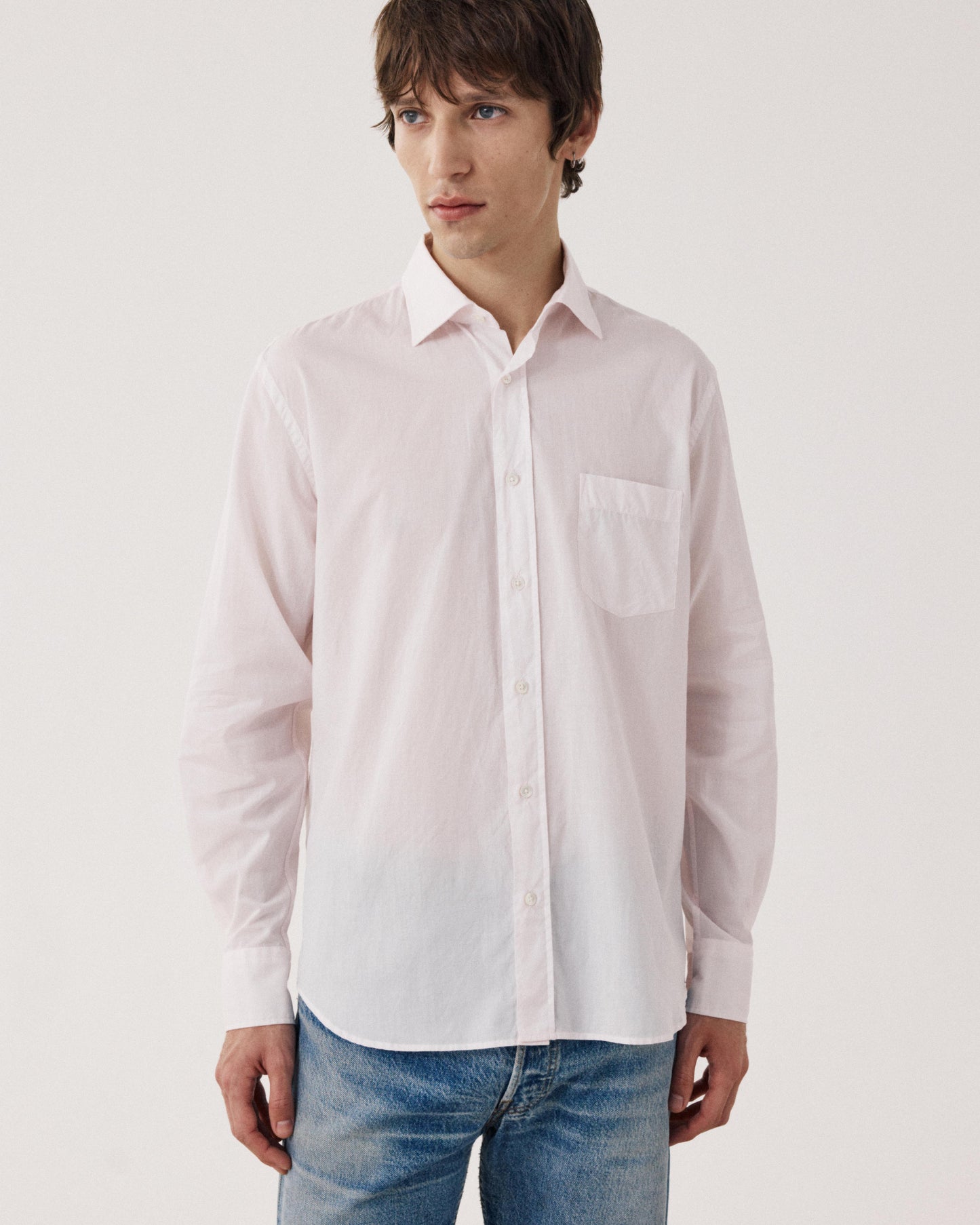 Chemise Homme en Fil-à-fil Rose Paul