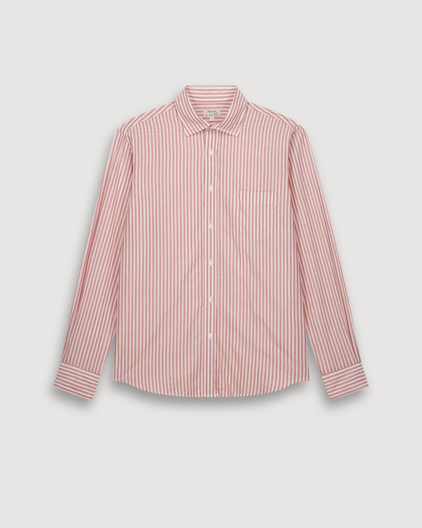 Camisa Hombre en De Hilo A Hilo Naranja & blanco Paul