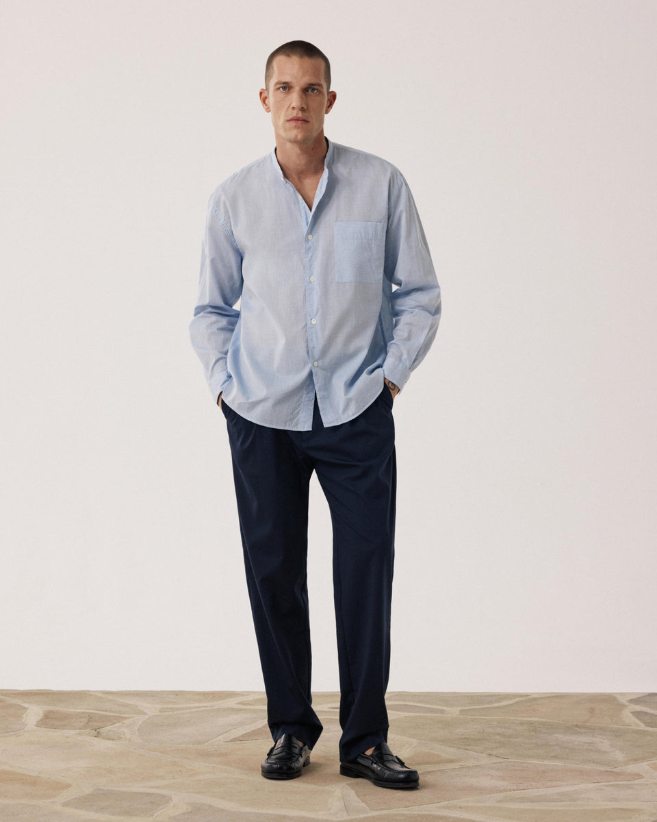 Chemise Homme en Fil-à-fil Bleu Fisher - Image alternative