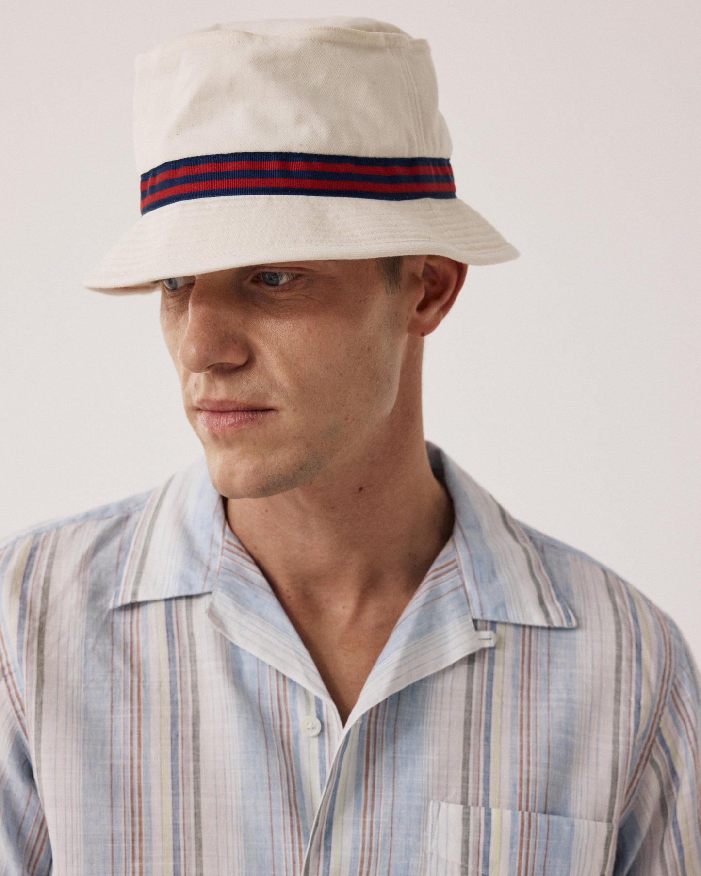 Camisa de hombre de Lino & Algodón azul Palmito BF14020-02