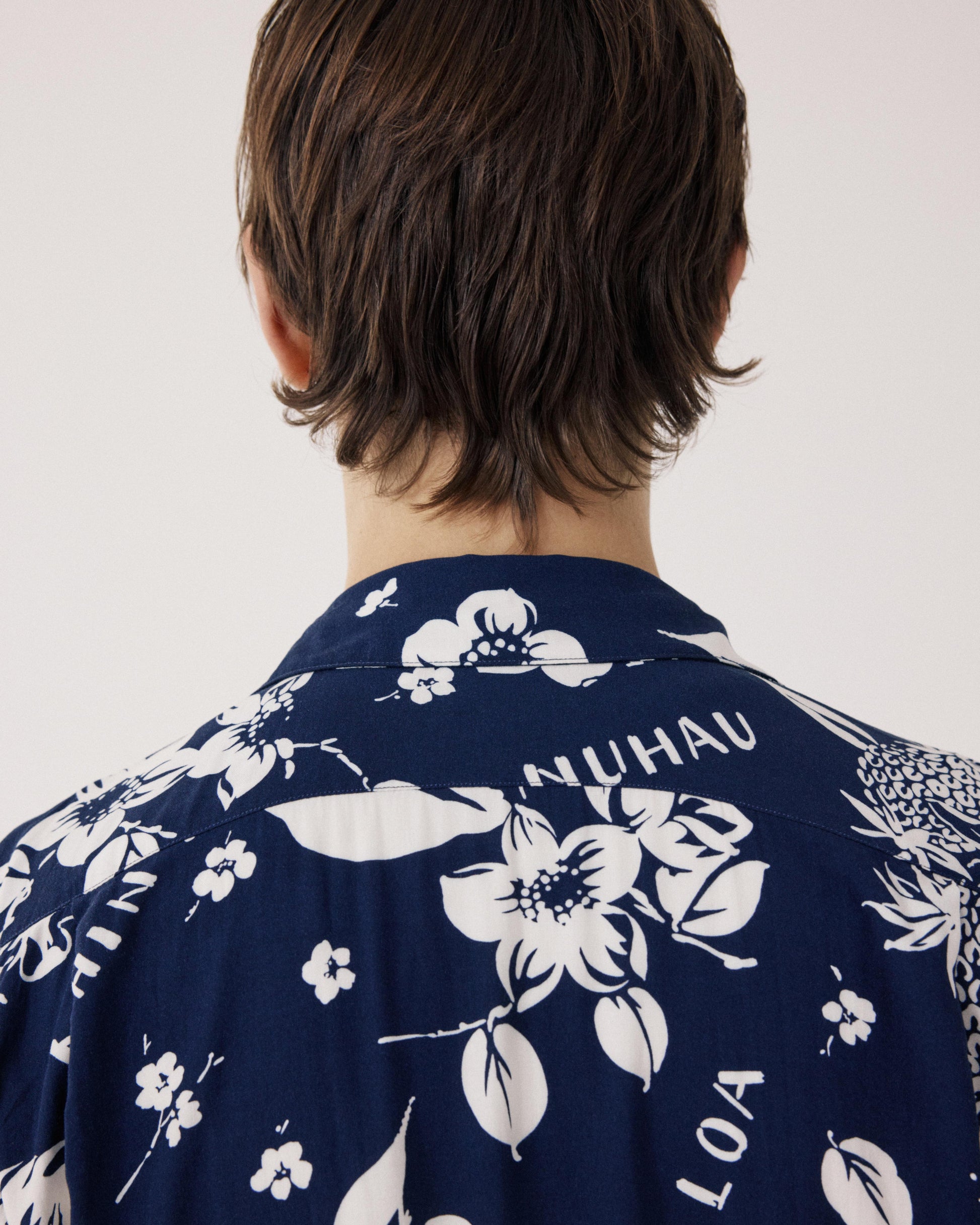 Herenhemd van Viscose met Hawaiiaanse print, blauw Palmito BF14035-01
