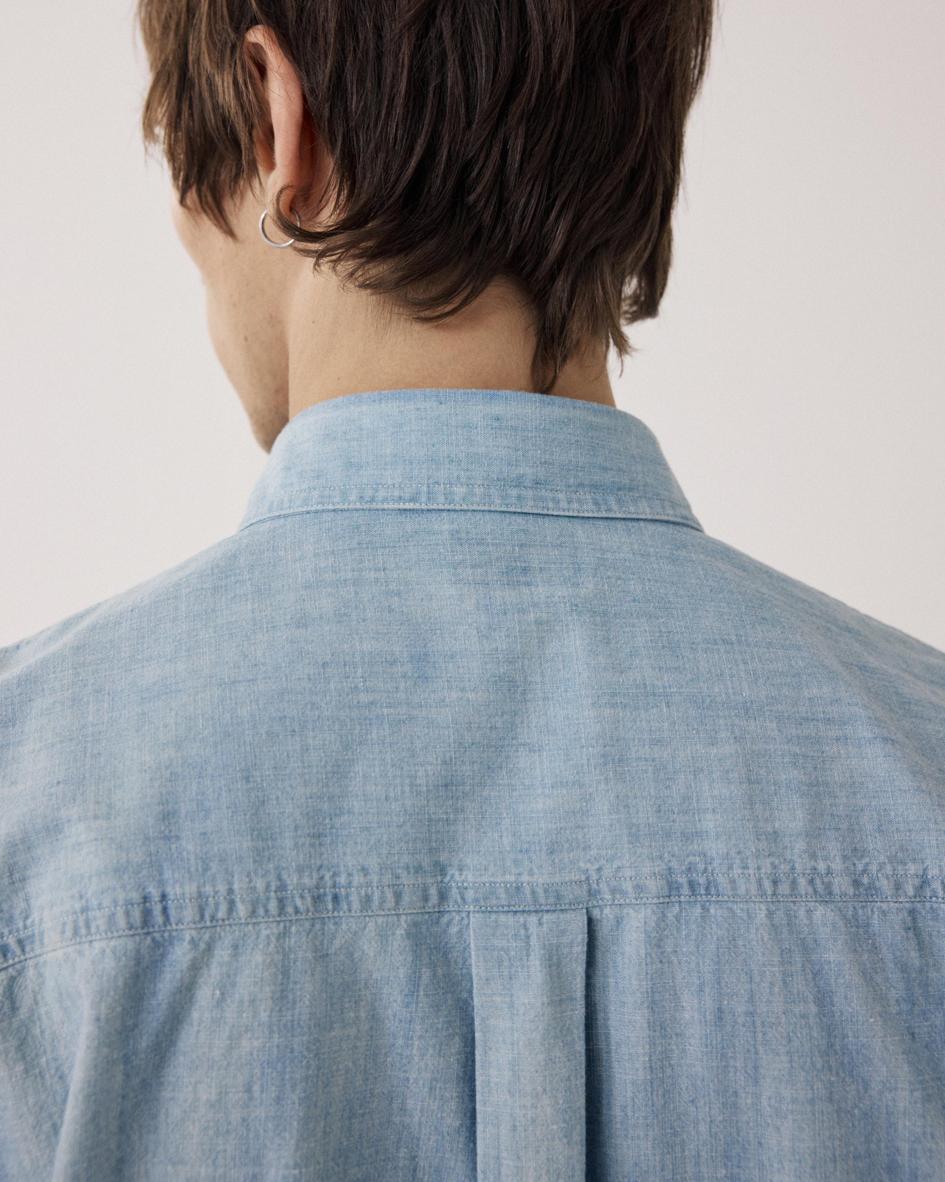 Chemise Homme en Denim Léger Bleu Indigo Faith BF16024-03